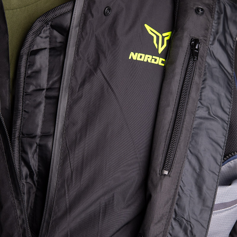 Nordcode Μπουφάν Μηχανής Odyssey CE EN1621-1, Level 2, Dark Grey-Black Ανδρικό 4-εποχών Oversize